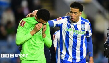 Pierce Charles in tears after leaving the pitch