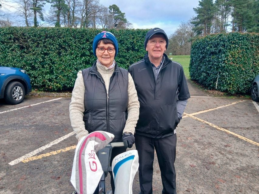 Golfers at Moyola Park in Castedawson, Noleen and Joseph McHugh