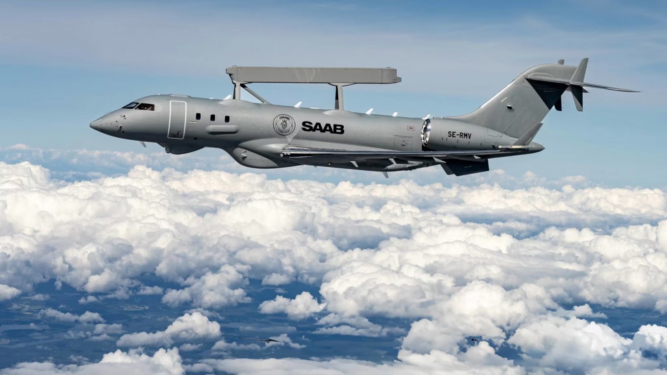 Swedish Saab GlobalEye airborne early warning aircraft
