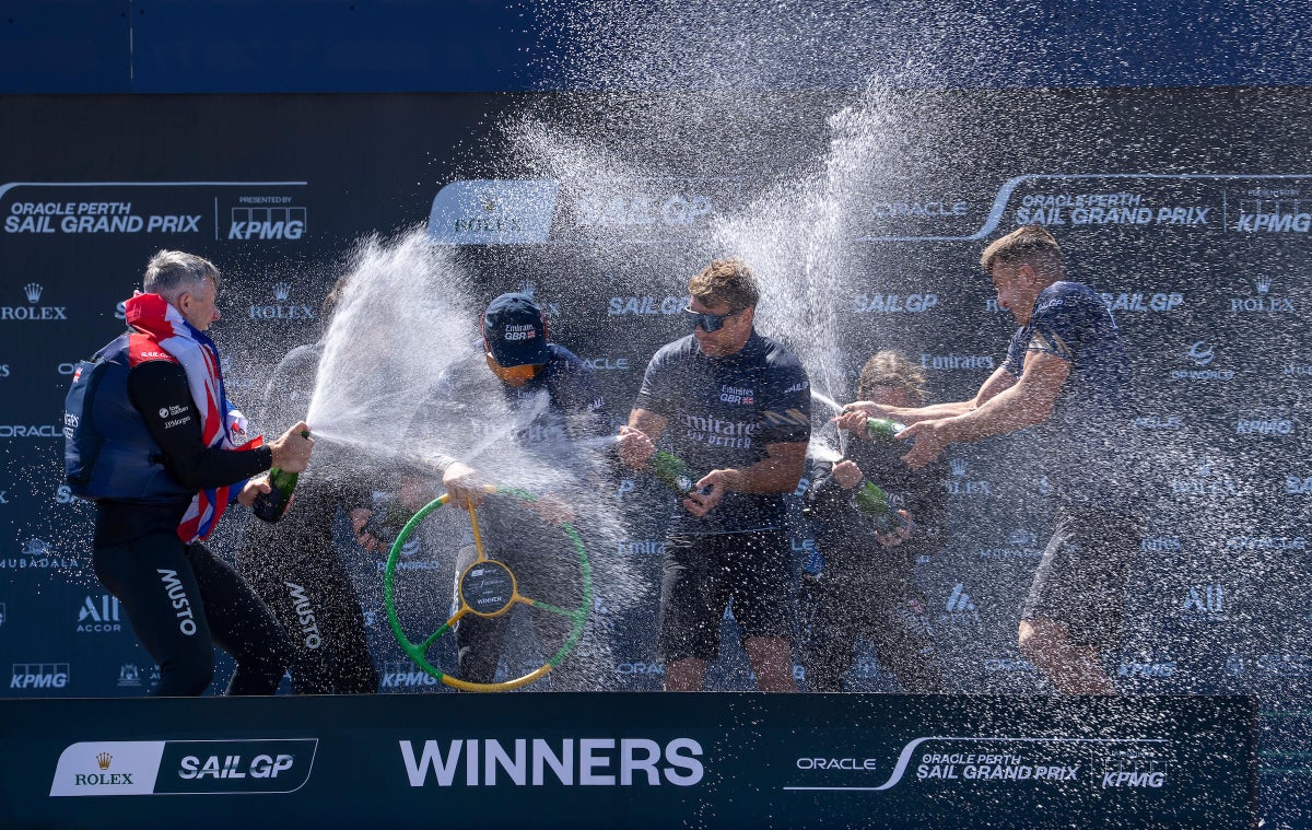 Perth Sail Grand Prix: Huge waves, broken boats, Britain on top again