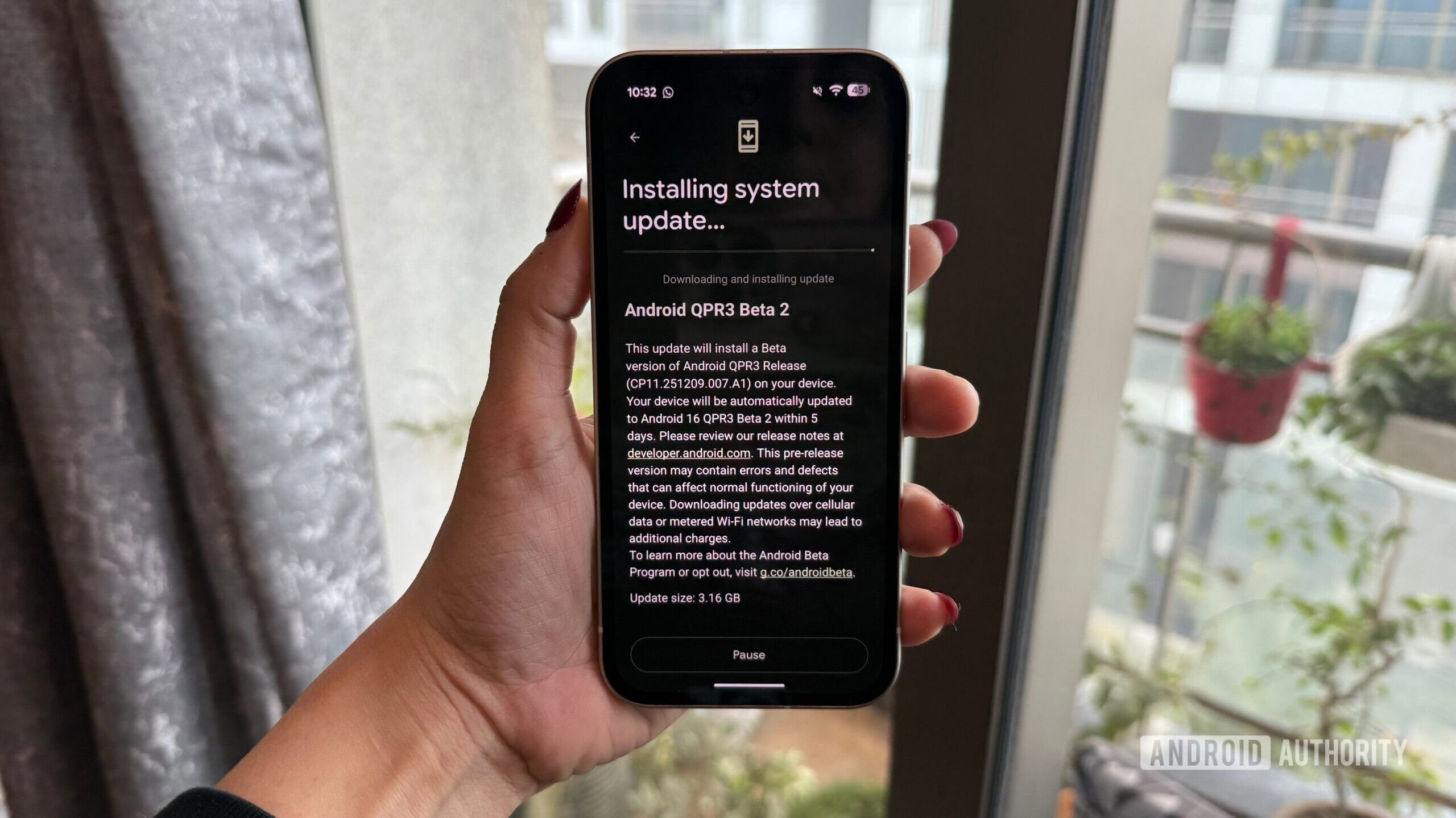 Android 16 QPR3 Beta 2 Installing