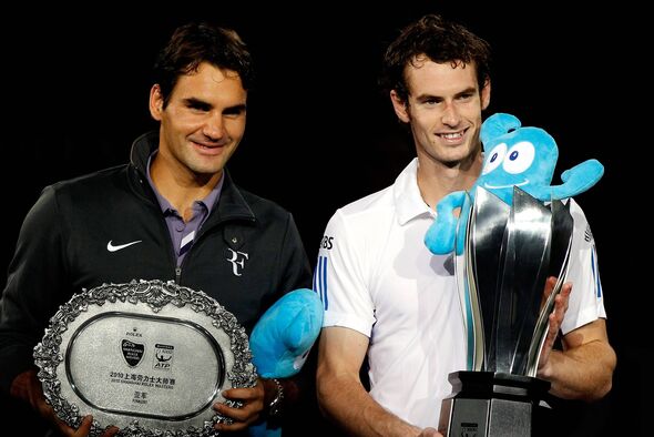 Andy Murray and Roger Federer