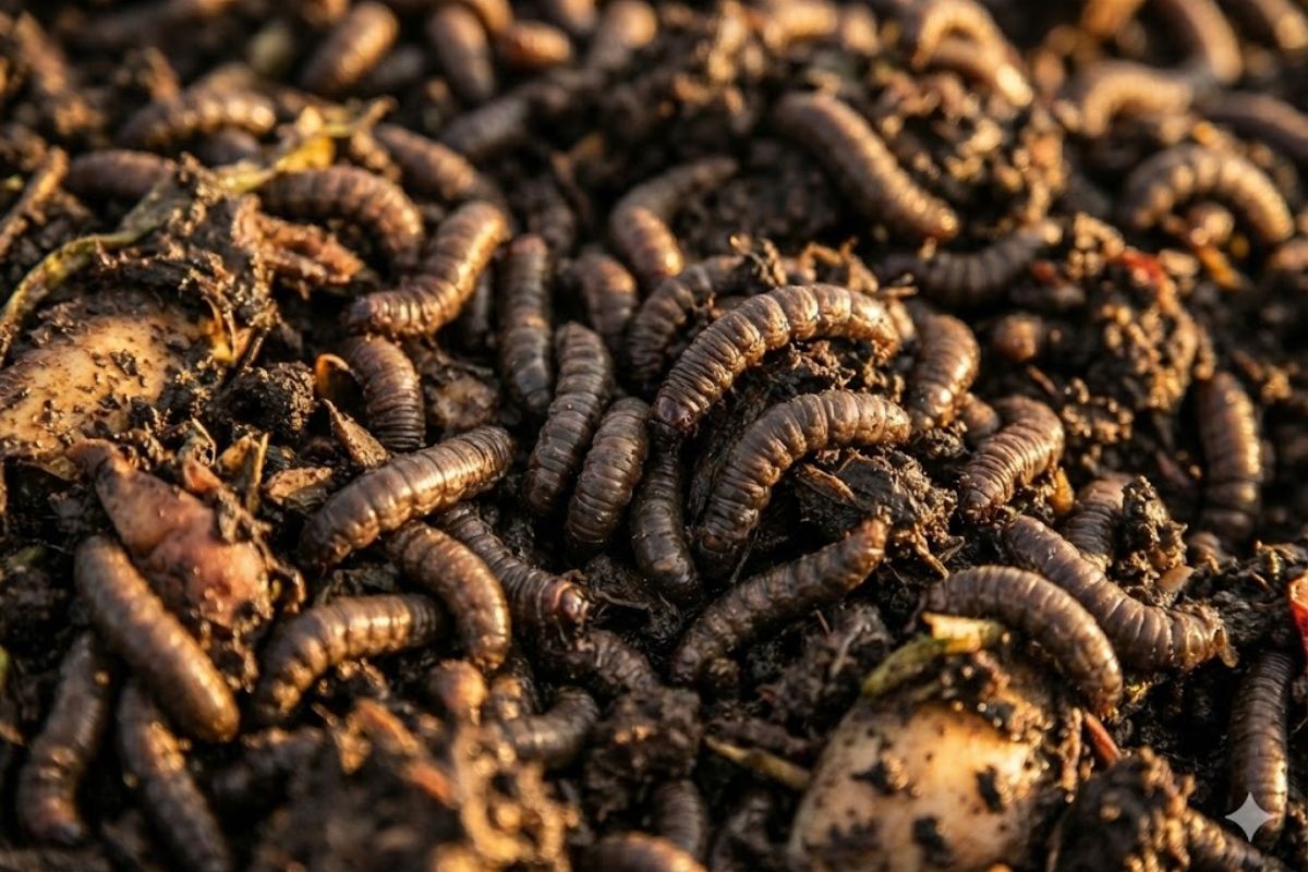 Larvae in New South Wales are being tested to reduce methane in landfills and convert waste into animal feed and fertilizer, with containers holding millions of larvae and urban-scale targets in Sydney.