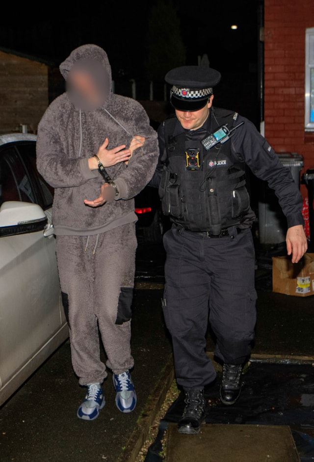 Police make five arrests on one Stretford Street in morning drug raids