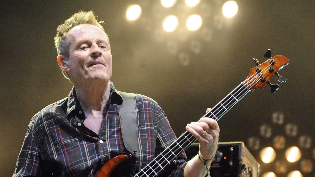 John Paul Jones onstage with Them Crooked Vultures