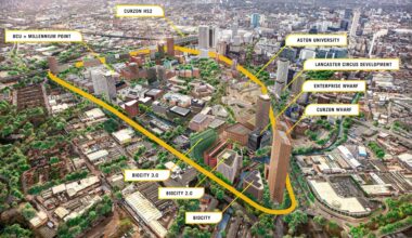 A map of the Birmingham Knowledge Quarter