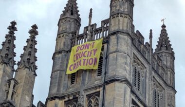 Retired Church of England vicar charged denies aggravated trespass at Bath Abbey