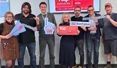 Bonfiglioli USA earns Top Employer 2026 certification for positive workplace culture
