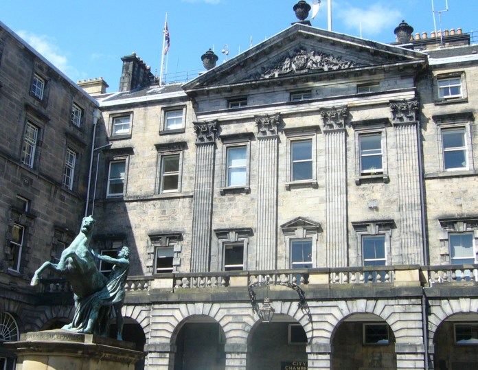 Edinburgh Council's tax decisions are made at Edinburgh's City Chambers (pictured above) (C) Kim Traynor