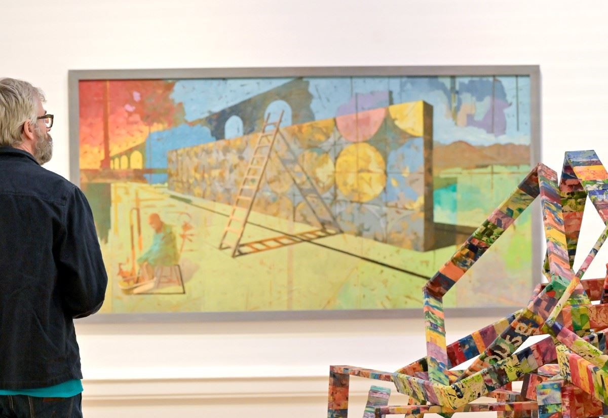 Forres artists Kenneth Le Riche and Codie Anne in Society of Scottish Artists exhibition at Royal Scottish Academy, Edinburgh