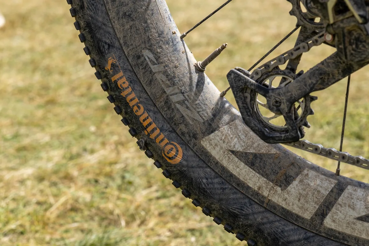 Continental Race King tyre on a gravel bike