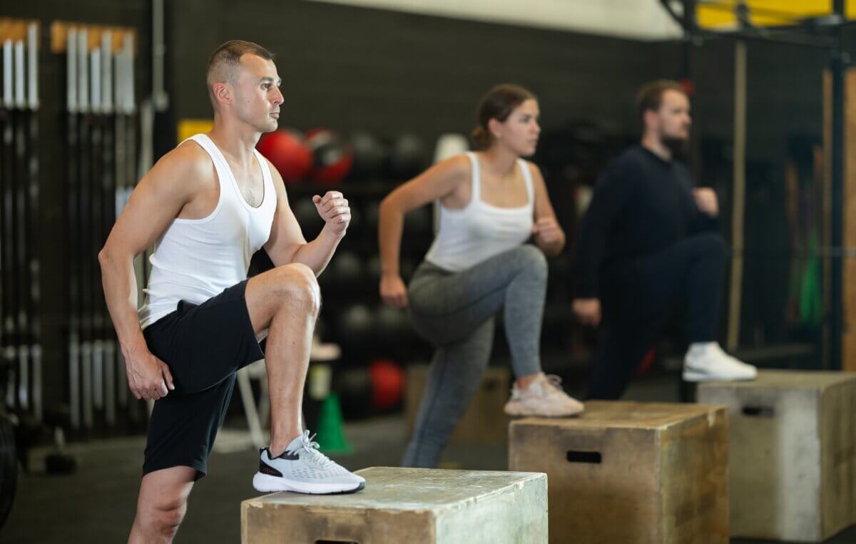 Box Step-Up Exercise