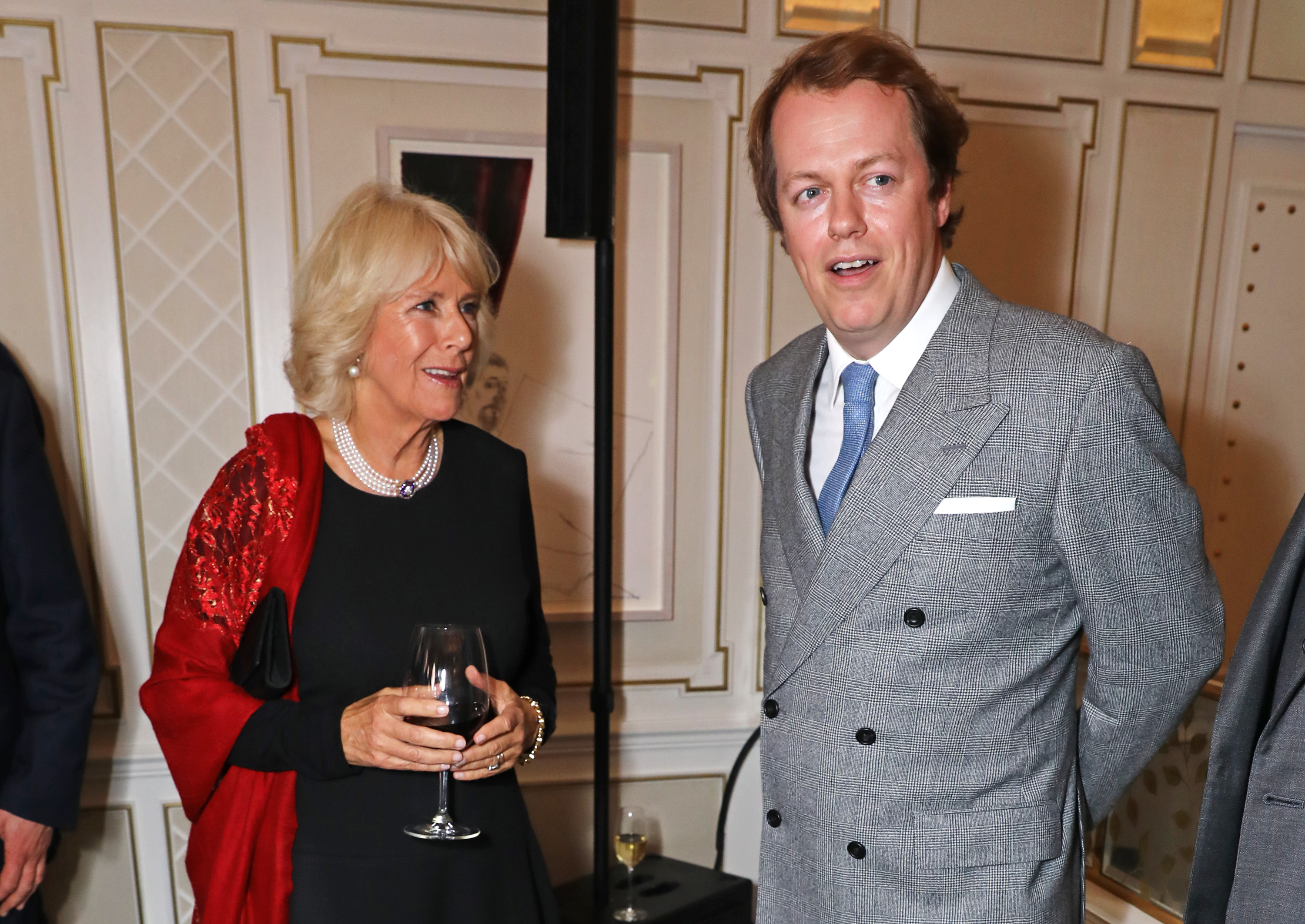 Queen Camilla with her son Tom Parker Bowles