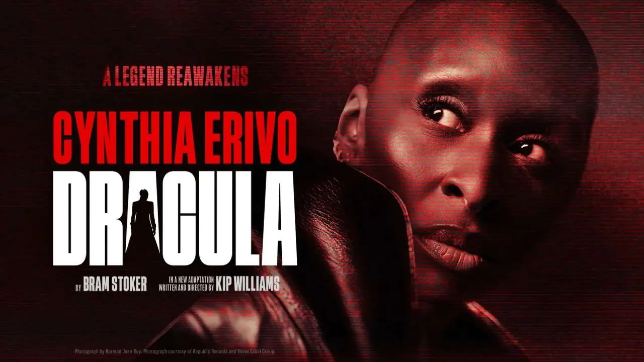Poster for Dracula starring Cynthia Erivo in London
