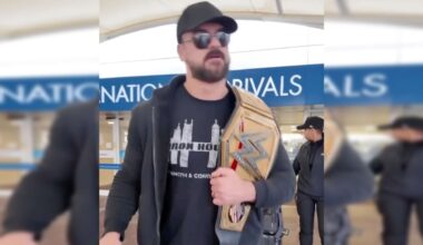 Drew McIntyre arrives in Scotland as Undisputed WWE Champion
