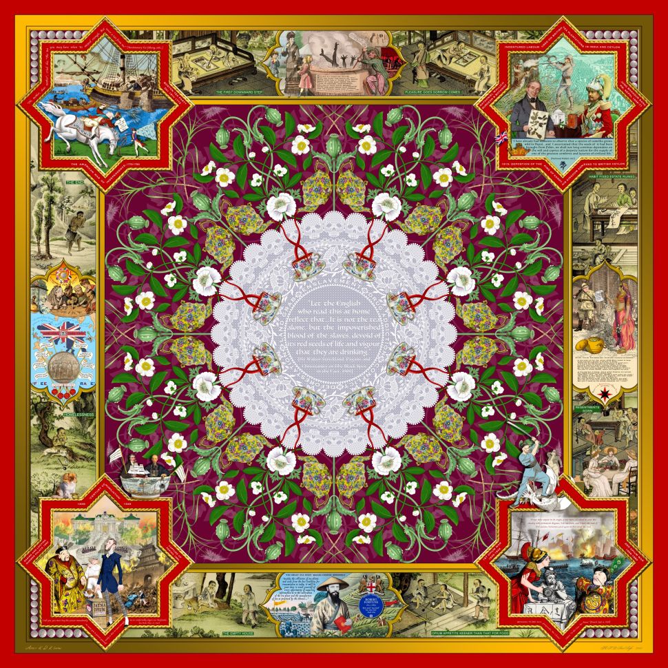 A detailed artwork with indian flair