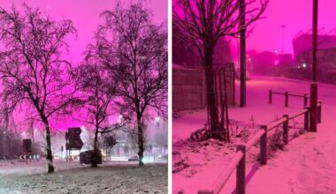 Exactly why there was a pink sky in Birmingham