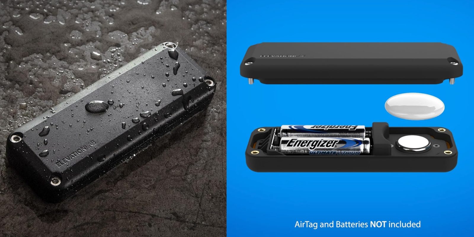 A black rectangular object with a battery inside