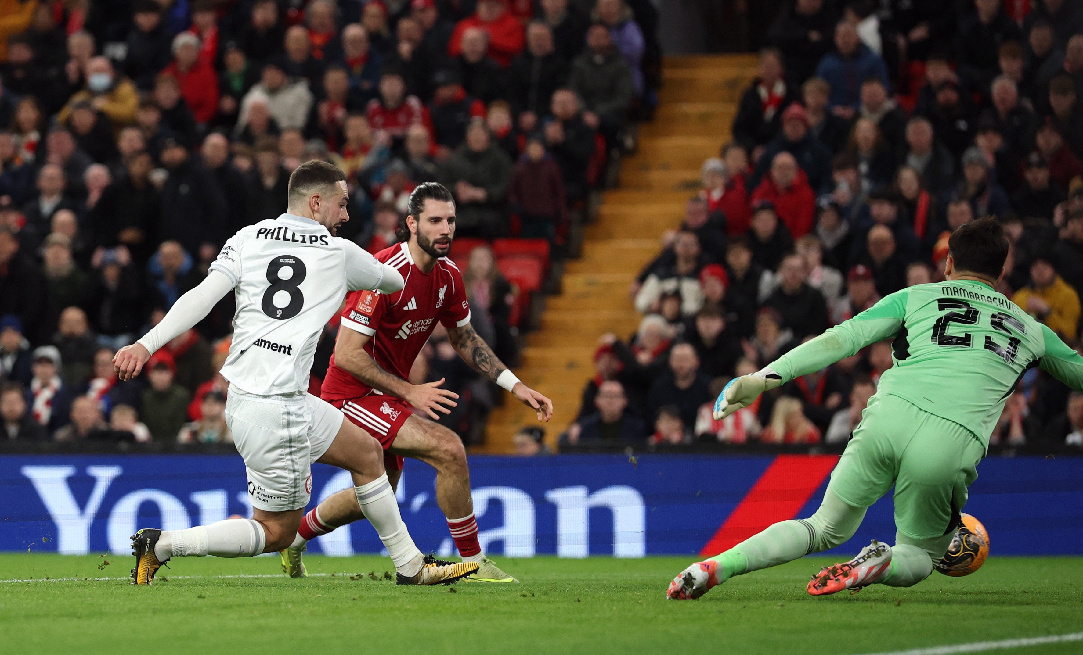 Adam Phillips benefited from Szoboszlai’s backheel blunder