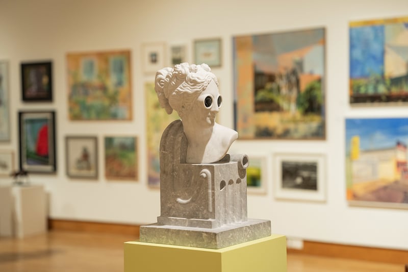 One of John Rainey’s pieces of art at the Ulster Museum in Belfast