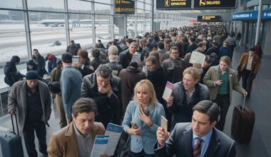 Winter storms disrupt travel across the uk, france, germany, and the netherlands