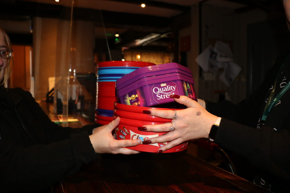 Where you can take your empty Christmas chocolate tubs to raise thousands for Macmillan