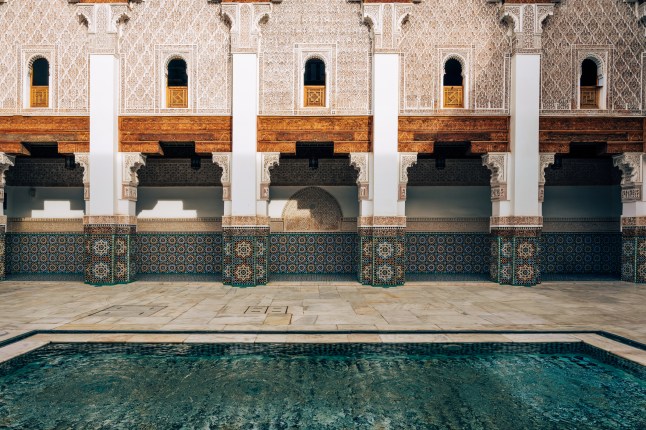 The Ben Youssef Medersa university in Marrakech, Morocco.