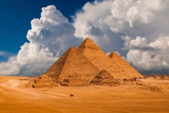 Pyramid complex of Giza, Egypt.