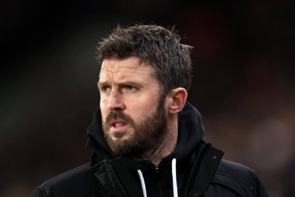 HULL, ENGLAND - JANUARY 01: Michael Carrick, Manager of Middlesbrough, looks on prior to a game.
