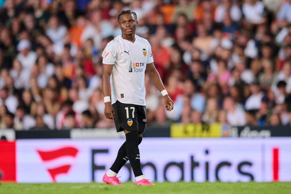Largie Ramazani in action during Valencia V Athletic Club Bilbao - Laliga Ea Sports