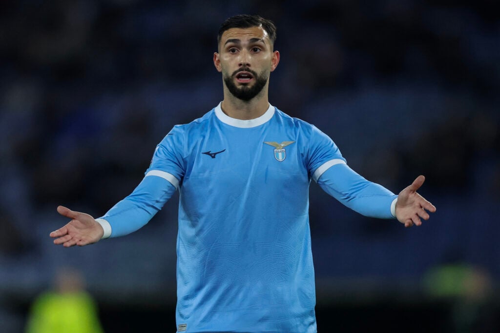 Valentin Castellanos of Lazio seen in action during the