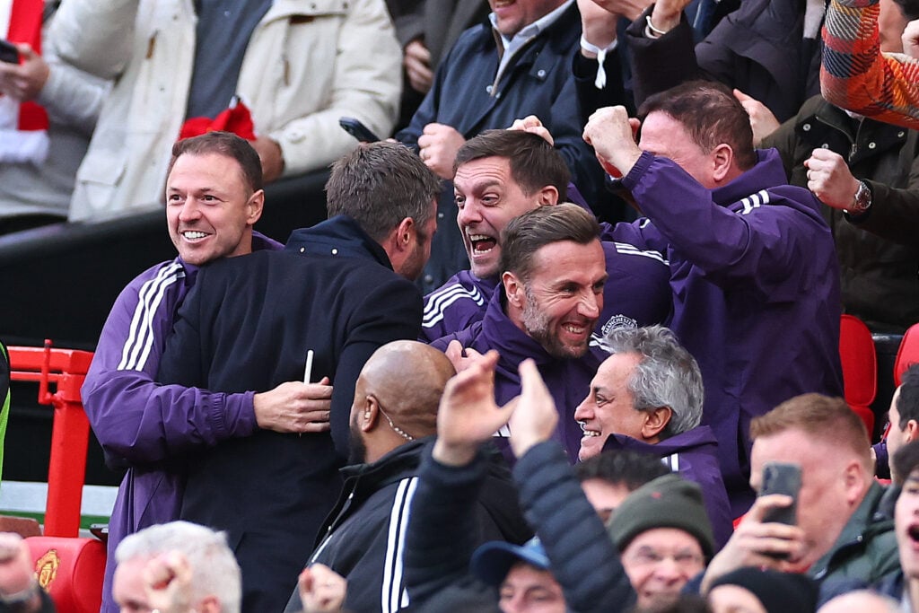 Jonathan Woodgate celebrates