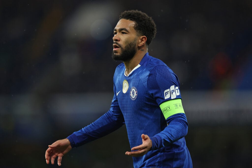 Reece James of Chelsea during the UEFA Champions League 2025/26 League Phase MD7 match between Chelsea FC and Pafos FC