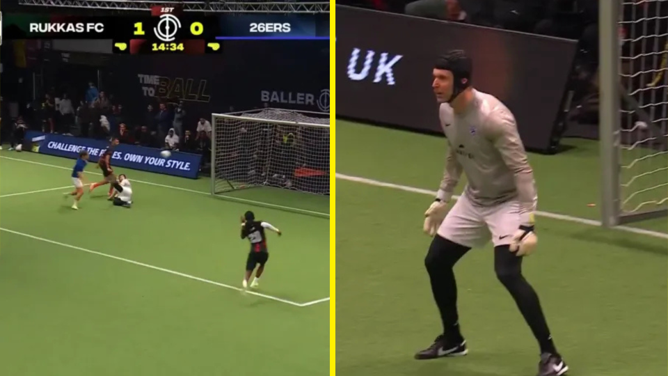 Petr Cech at the Baller League