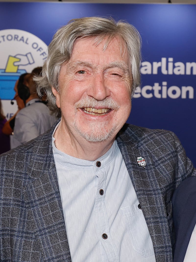Press Eye - Belfast - Northern Ireland -  17th January 2026 - 

File picture of former Sinn Fein MP Micky Brady who has dies this weekend. 

Mr Brady is pictured at the UK general election count at South Lake Leisure Centre, Craigavon in July 2024.

Photo by Philip Magowan / Press Eye