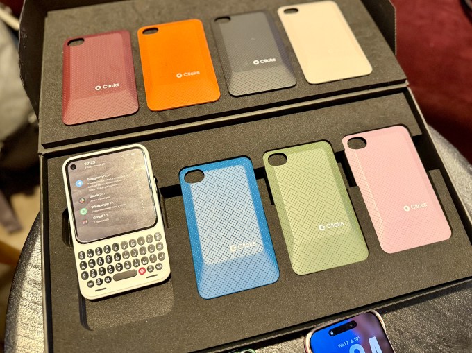 display of Clicks smartphones