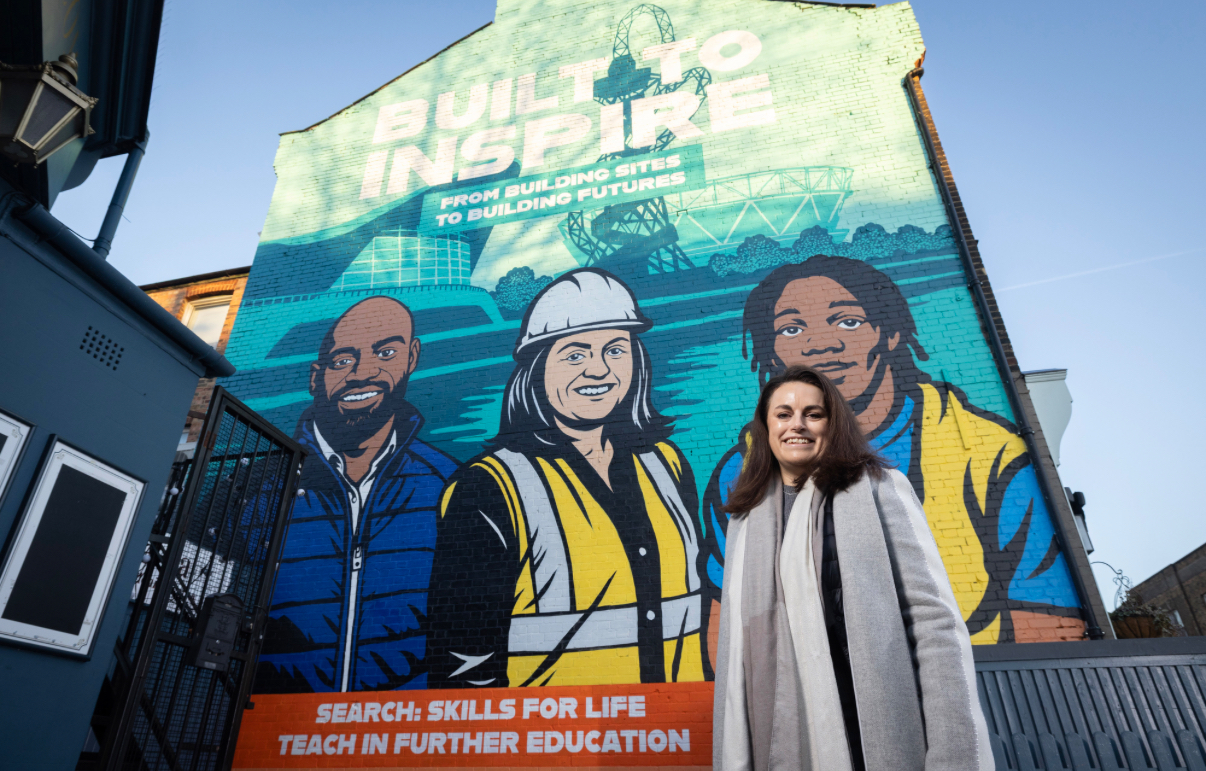 WALTHAMSTOW MURAL CELEBRATES NATION’S FAVOURITE BUILDINGS AS PUSH FOR CONSTRUCTION TALENT CONTINUES
