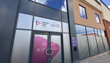 Image depicts the exterior of The Beacon service in Walsall town centre.