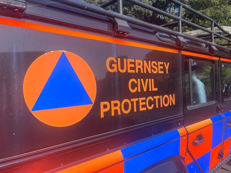 A Guernsey Civil Protection vehicle.