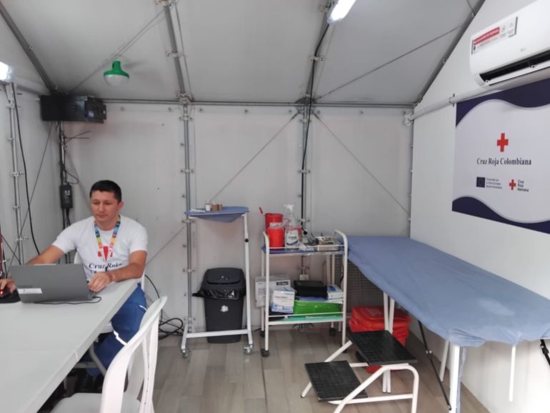 a Margarita outpost for Colombia Red Cross near the border with Venezuela. Image credit: Jim Glade