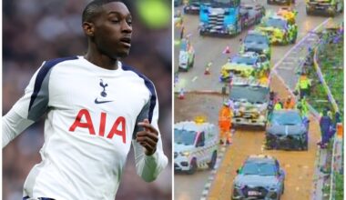 Spurs star Randal Kolo Muani in M25 crash as Ferrari's tyre explodes - standard.co.uk