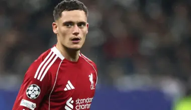 Liverpool star Florian Wirtz looks on during a Champions League game