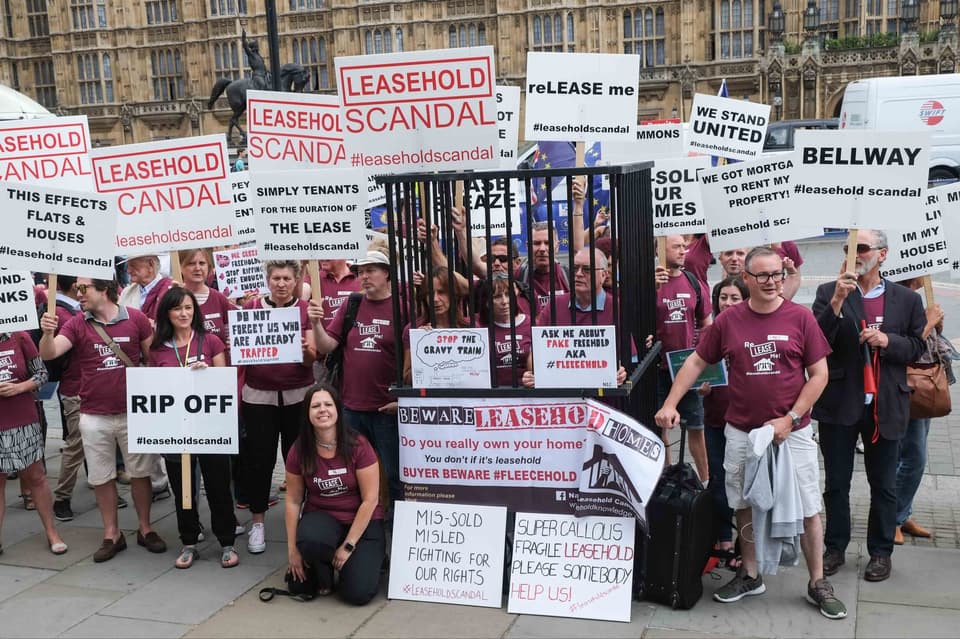 London,uk,-,July,20,2018:,The,National,Leasehold,Campaign,Protest