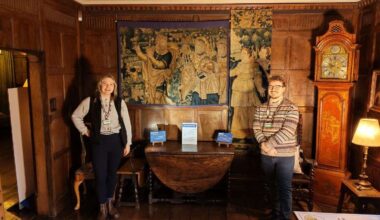 Common Threads exhibition brings together tapestry fragments from Packwood House’s Two Women and Selly Manor Museum’s Achilles for the first time
