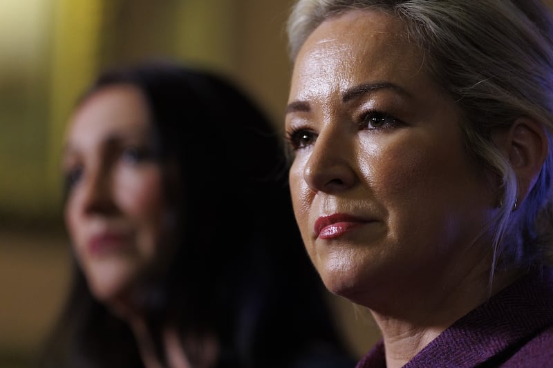 Northern Ireland First Minister Michelle O’Neill and deputy First Minister Emma Little-Pengelly