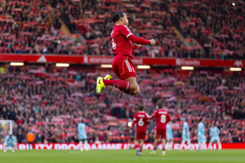 LIVERPOOL, ENGLAND - Saturday, January 17, 2026: Liverpool's captain Virgil van Dijk before the FA Premier League match between Liverpool FC and Burnley FC at Anfield. (Photo by David Rawcliffe/Propaganda)