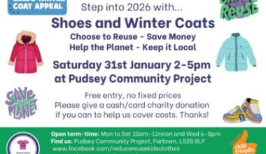 Pudsey: PCP Shoes & Winter Coats