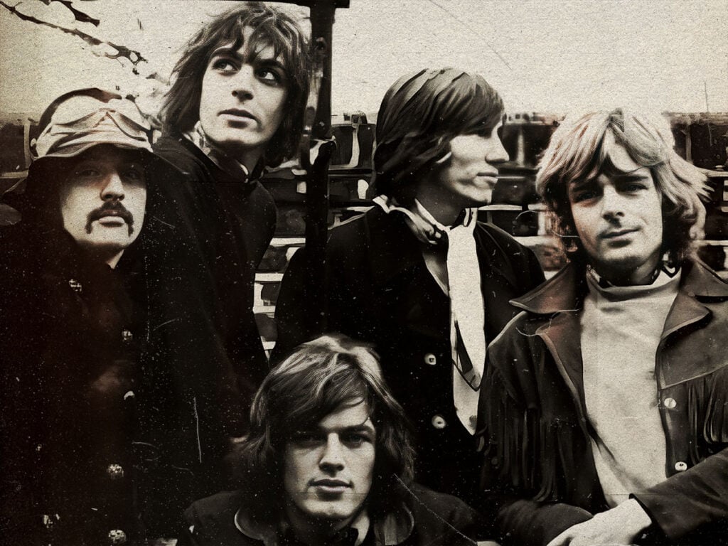 Pink Floyd - December 1967 - Nick Mason - Syd Barrett - Roger Waters - Richard Wright - David Gilmour