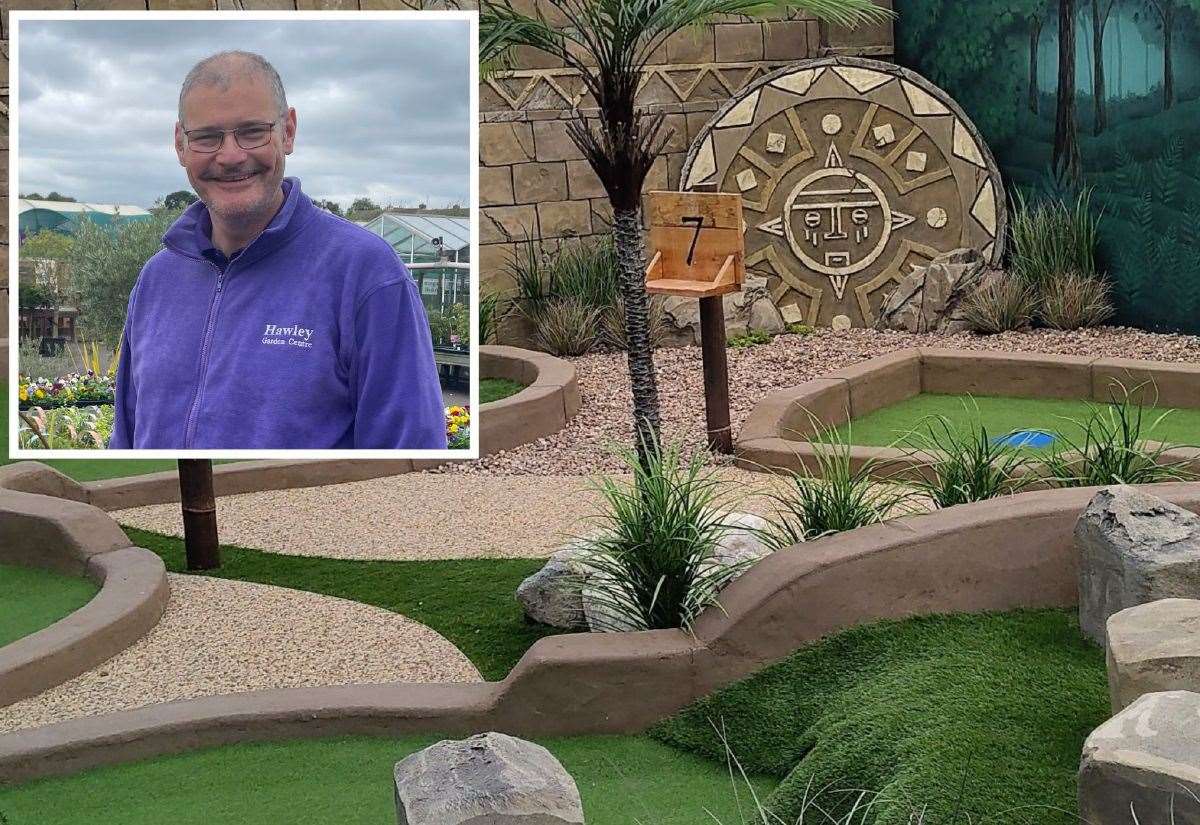 Opening date confirmed for Aztec Adventure Golf at Hawley Garden Centre in Sutton at Hone