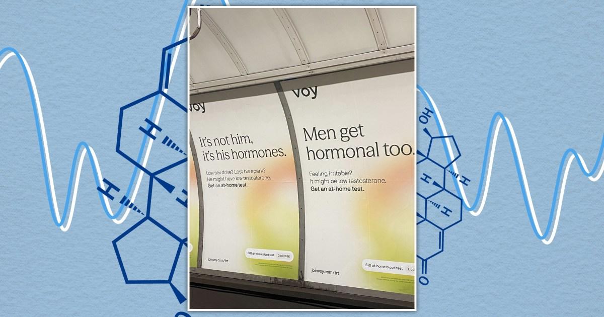 'It's not him, it's his hormones': The truth behind Voy's controversial Tube adverts